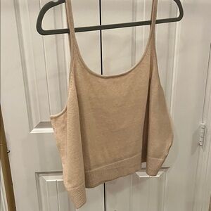 Old Navy Beige Knit Camisole Tank